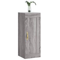 vidaXL Wandschrank Grau Sonoma 34,5x34x90 cm Holzwerkstoff