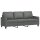 vidaXL 3-Sitzer-Sofa Dunkelgrau 180 cm Stoff