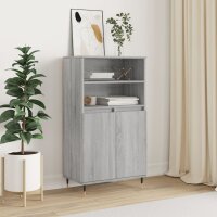 vidaXL Highboard Grau Sonoma 60x36x110 cm Holzwerkstoff