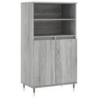 vidaXL Highboard Grau Sonoma 60x36x110 cm Holzwerkstoff