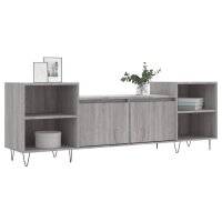 vidaXL TV-Schrank Grau Sonoma 160x35x55 cm Holzwerkstoff