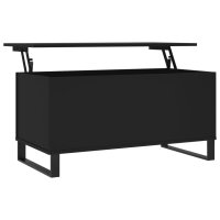 vidaXL Couchtisch Schwarz 90x44,5x45 cm Holzwerkstoff