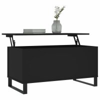 vidaXL Couchtisch Schwarz 90x44,5x45 cm Holzwerkstoff