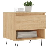 vidaXL Couchtische 2 Stk. Sonoma-Eiche 50x46x50 cm Holzwerkstoff