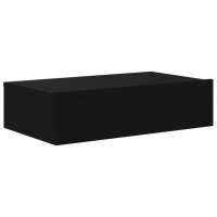 vidaXL TV-Schrank mit LED-Leuchten Schwarz 60x35x15,5 cm