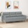 vidaXL 3-Sitzer-Sofa Hellgrau 180 cm Stoff