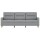 vidaXL 3-Sitzer-Sofa Hellgrau 180 cm Stoff