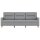 vidaXL 3-Sitzer-Sofa Hellgrau 180 cm Stoff