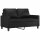 vidaXL 2-Sitzer-Sofa Schwarz 120 cm Kunstleder