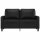 vidaXL 2-Sitzer-Sofa Schwarz 120 cm Kunstleder