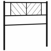 vidaXL Kopfteil Metall Schwarz 75 cm