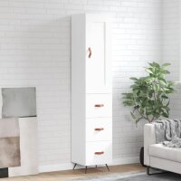 vidaXL Highboard Wei&szlig; 34,5x34x180 cm Holzwerkstoff