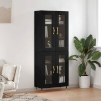 vidaXL Highboard Schwarz 69,5x34x180 cm Holzwerkstoff