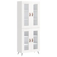 vidaXL Highboard Hochglanz-Weiß 69,5x34x180 cm...