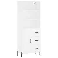 vidaXL Highboard Weiß 69,5x34x180 cm Holzwerkstoff