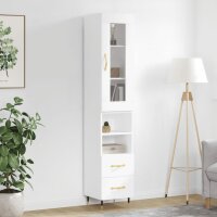 vidaXL Highboard Wei&szlig; 34,5x34x180 cm Holzwerkstoff