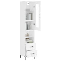 vidaXL Highboard Wei&szlig; 34,5x34x180 cm Holzwerkstoff