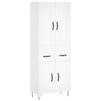 vidaXL Highboard Weiß 69,5x34x180 cm Holzwerkstoff