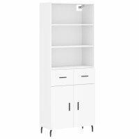 vidaXL Highboard Weiß 69,5x34x180 cm Holzwerkstoff