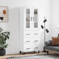 vidaXL Highboard Wei&szlig; 69,5x34x180 cm Holzwerkstoff