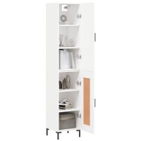 vidaXL Highboard Wei&szlig; 34,5x34x180 cm Holzwerkstoff