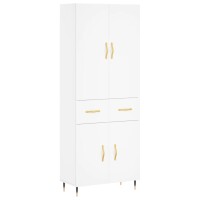 vidaXL Highboard Wei&szlig; 69,5x34x180 cm Holzwerkstoff