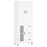 vidaXL Highboard Weiß 69,5x34x180 cm Holzwerkstoff