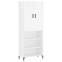 vidaXL Highboard Hochglanz-Weiß 69,5x34x180 cm...