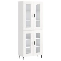 vidaXL Highboard Hochglanz-Weiß 69,5x34x180 cm...