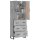 vidaXL Highboard Betongrau 69,5x34x180 cm Holzwerkstoff