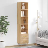 vidaXL Highboard Sonoma-Eiche 34,5x34x180 cm Holzwerkstoff