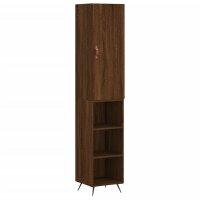 vidaXL Highboard Braun Eichen-Optik 34,5x34x180 cm...