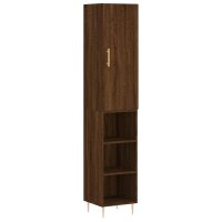 vidaXL Highboard Braun Eichen-Optik 34,5x34x180 cm...