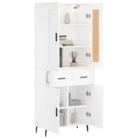 vidaXL Highboard Wei&szlig; 69,5x34x180 cm Holzwerkstoff