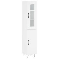 vidaXL Highboard Weiß 34,5x34x180 cm Holzwerkstoff