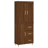 vidaXL Highboard Braun Eichen-Optik 69,5x34x180 cm...