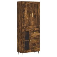 vidaXL Highboard Räuchereiche 69,5x34x180 cm...