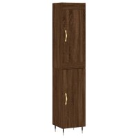 vidaXL Highboard Braun Eichen-Optik 34,5x34x180 cm...