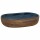 vidaXL Aufsatzwaschbecken Braun und Blau Oval 59x40x14 cm Keramik