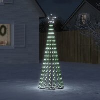 vidaXL Weihnachtsbaum Kegelform 275 LEDs Kaltweiß...