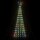 vidaXL Weihnachtsbaum Kegelform 275 LEDs Mehrfarbig 180 cm
