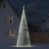 vidaXL Weihnachtsbaum Kegelform 1544 LEDs Kaltweiß...