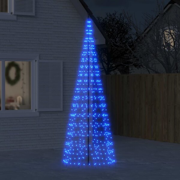 vidaXL LED-Weihnachtsbaum f&uuml;r Fahnenmast 550 LEDs Blau 300 cm