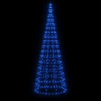 vidaXL LED-Weihnachtsbaum f&uuml;r Fahnenmast 550 LEDs Blau 300 cm