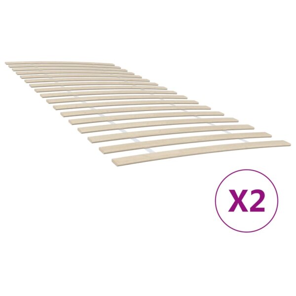 vidaXL Lattenroste mit 34 Latten 2 Stk. 100x200 cm