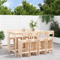 vidaXL 9-tlg. Gartenbar-Set Massivholz Kiefer