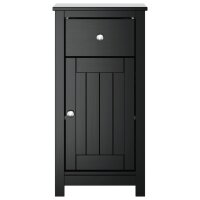 vidaXL Badschrank BERG Schwarz 40x34x80 cm Massivholz Kiefer