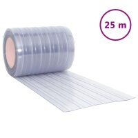 vidaXL Türvorhang Transparent 300x2,6 mm 25 m PVC