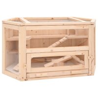 vidaXL Hamsterk&auml;fig 80x40x43 cm Massivholz Tanne