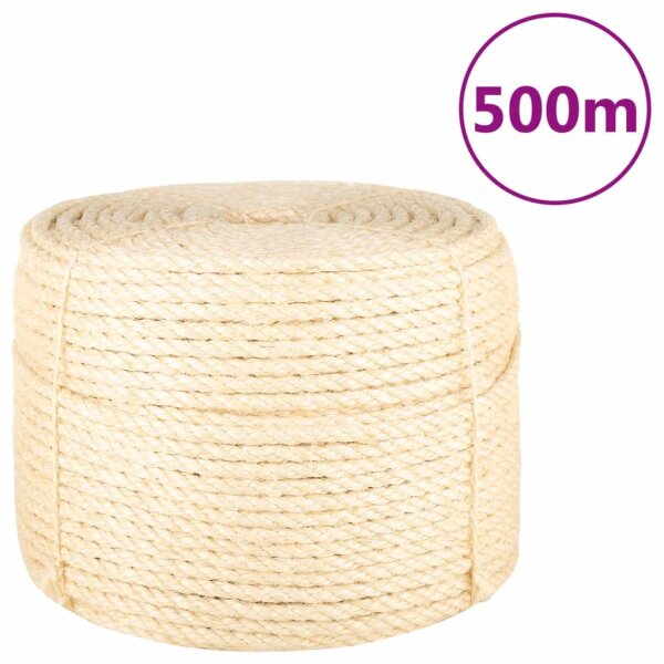 vidaXL Seil 100% Sisal 10 mm 500 m